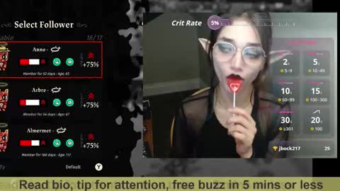 Bex Black online show from February 28, 2:07 am